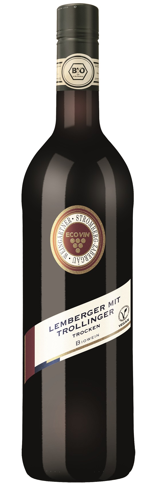 Stromberg Zabergäu Lemberger mit Trollinger QbA trocken Biowein 3 X 0,75L