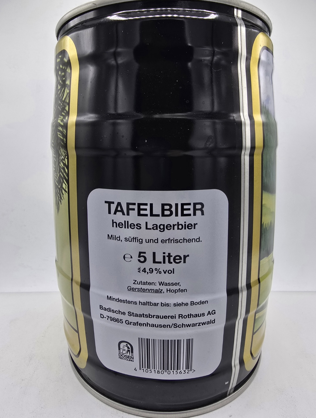 Rothaus Tafelbier 5,0 L Partyfass