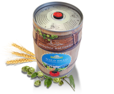 Berghof Waldbräu - 2 x Helles 5l Partyfass