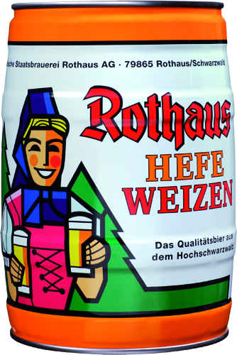 Rothaus Hefeweizen 5,0 L Partyfass