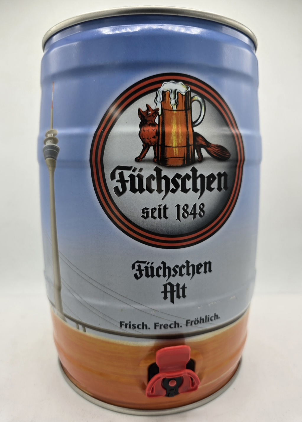 Füchschen Altbier "Übergeschwappt?"  5,0 l Partyfass