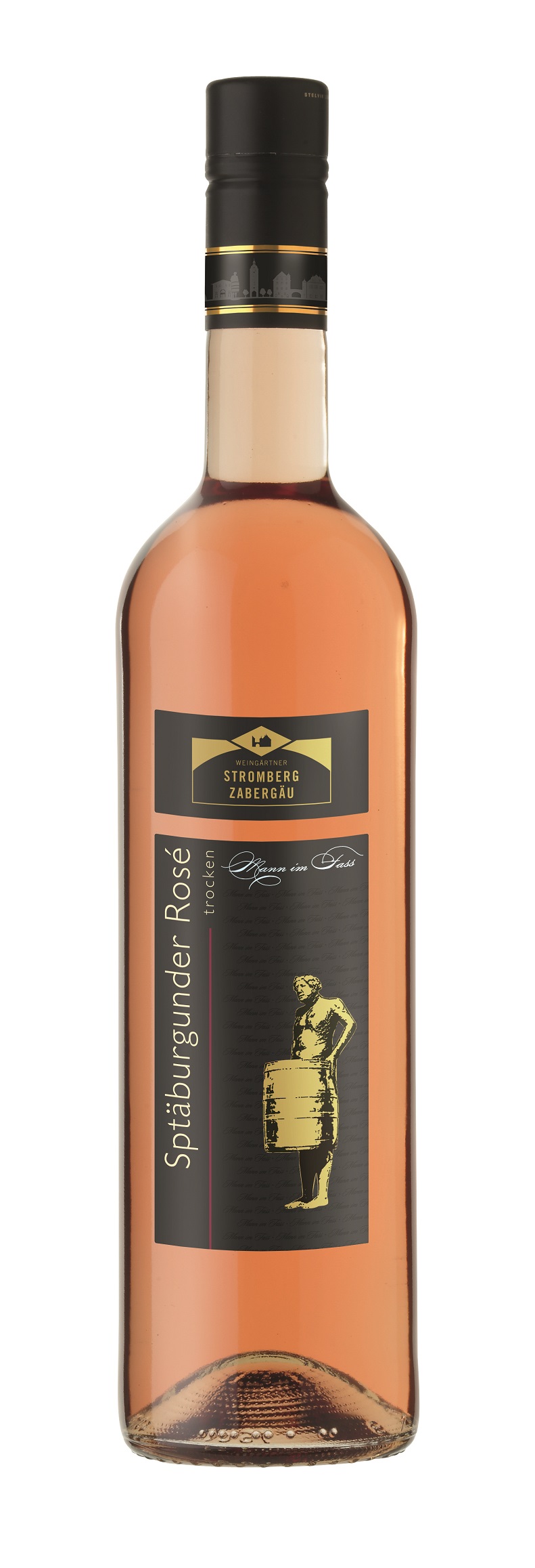 Stromberg Zabergäu Edition ''Mann im Fass''  Spätburgunder Rosé QbA trocken 3 X 0,75L