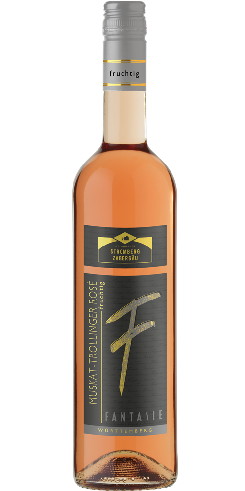 Stromberg Zabergäu FANTASIE Muskattrollinger Rosé QbA fruchtig 3 X 0,75l