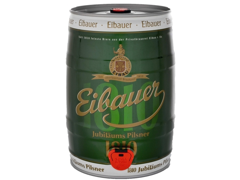 2 x Eibauer Jubiläumspilsner 1810 5l Partyfass