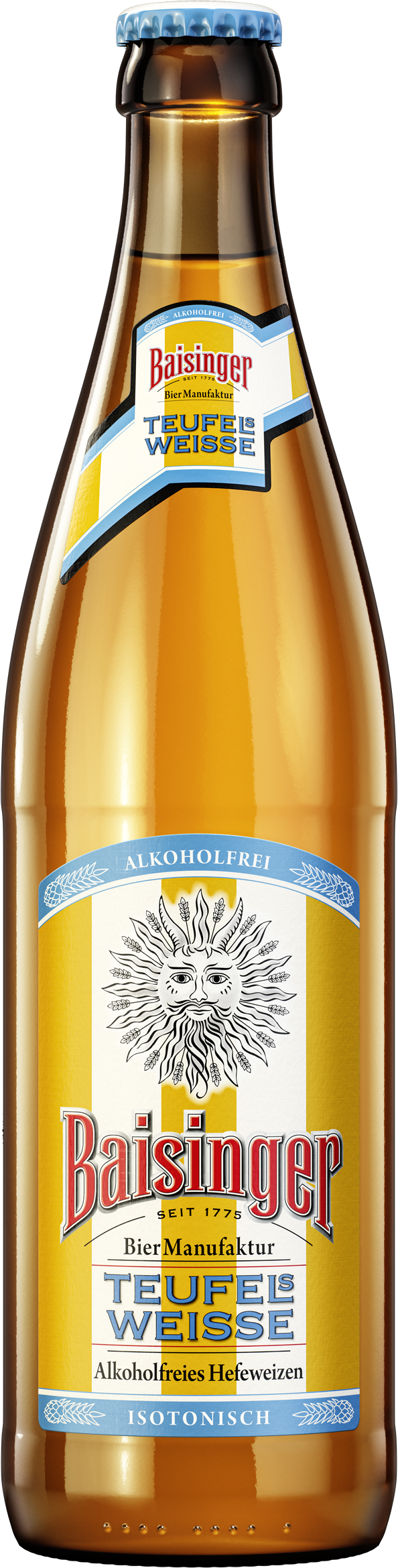 Baisinger Teufels Weisse  Alkoholfreies Hefeweizen  16 x 0,5 L