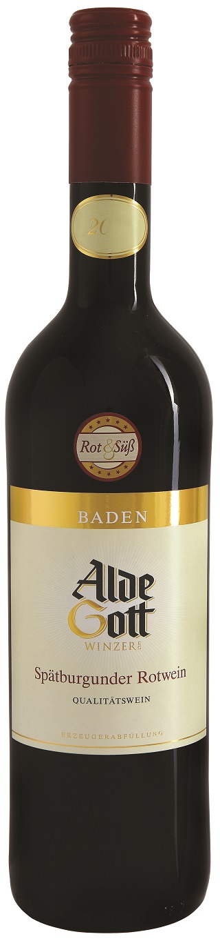 Alde Gott Spätburgunder Rotwein "Rot & Süß" 6 x 0,75l